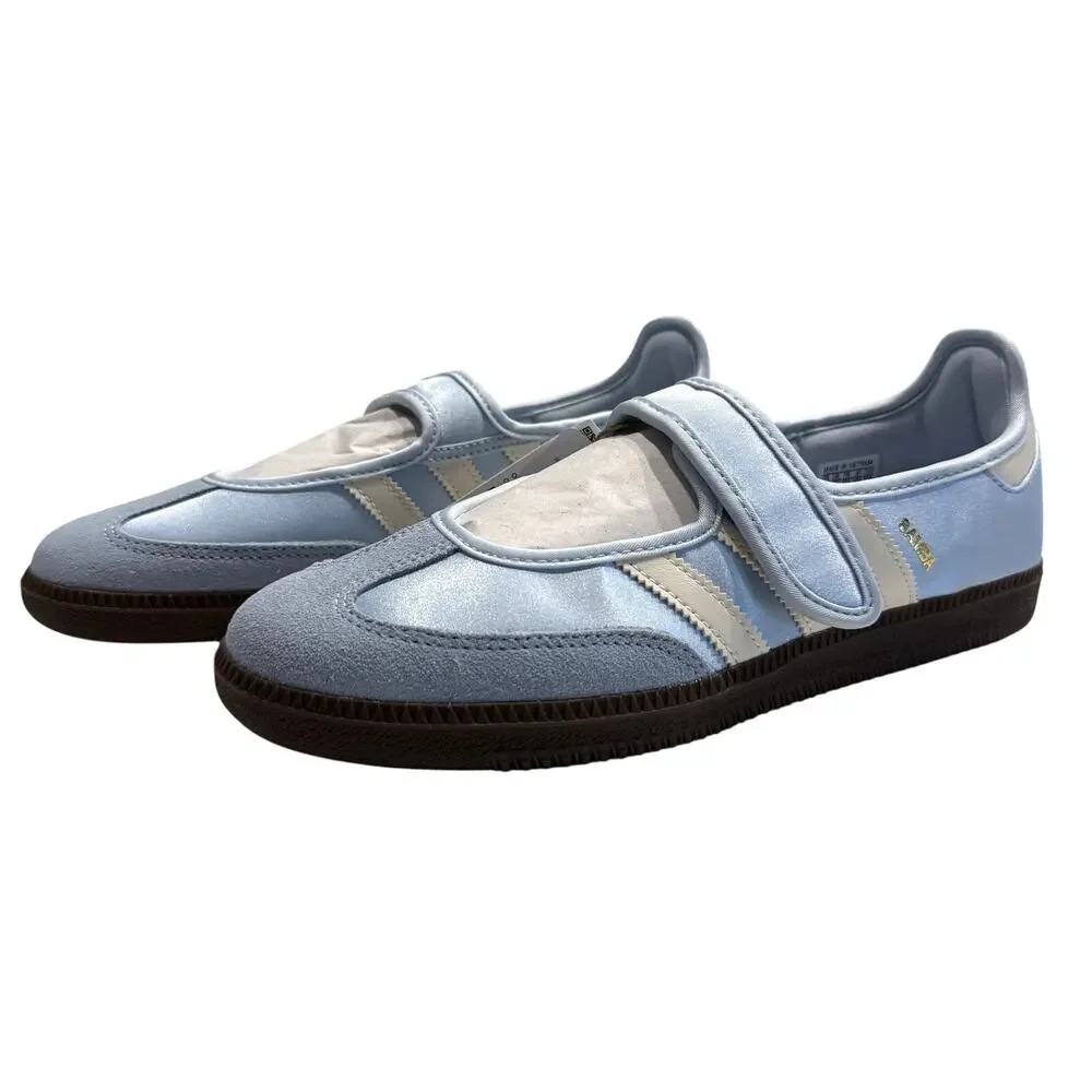 Adidas Women's Originals Samba Jane in Crystal Sky/Cream/Gum, Size 10